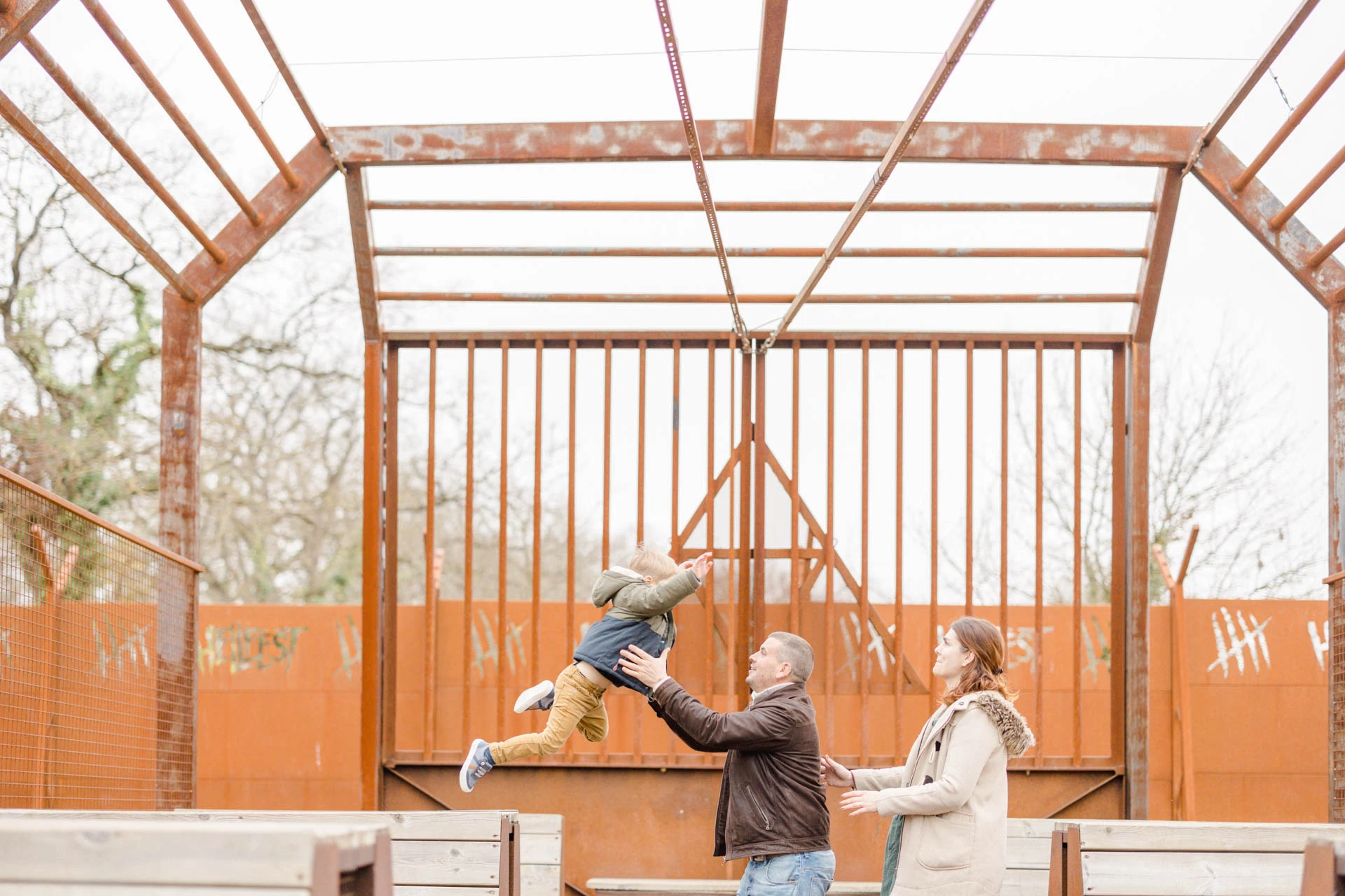 bois gris marron extérieur
